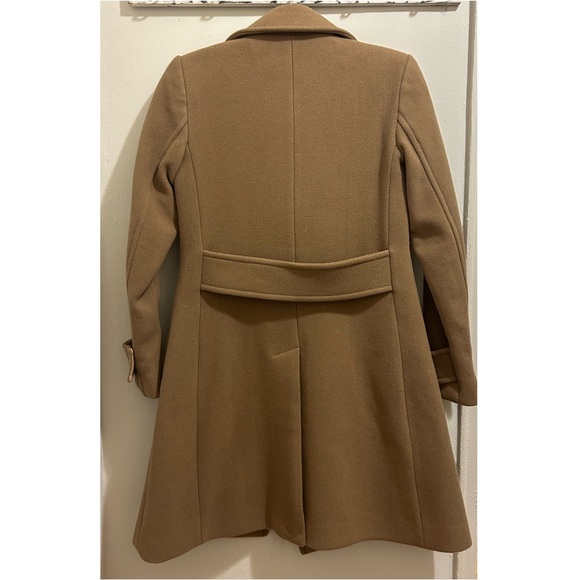 NEW Michael Kors Double Breasted Wool Coat with removable faux fur collar - Picture 6 of 12